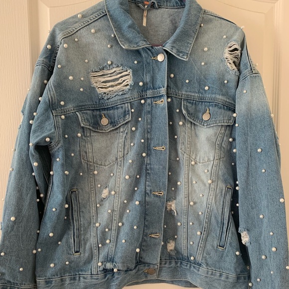 Free People Jackets & Blazers - Free people jean jacket.